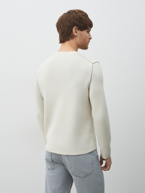 Мужской джемпер MARC O'POLO, Артикул 5000007630, молочно-белый | 5051312. Ракурс 4