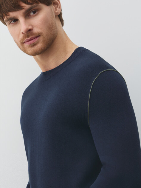 Мужской джемпер MARC O'POLO, Артикул 5000007630, темно-синий | 5051318. Ракурс 3