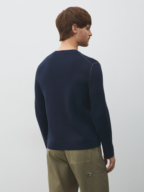 Мужской джемпер MARC O'POLO, Артикул 5000007630, темно-синий | 5051318. Ракурс 4