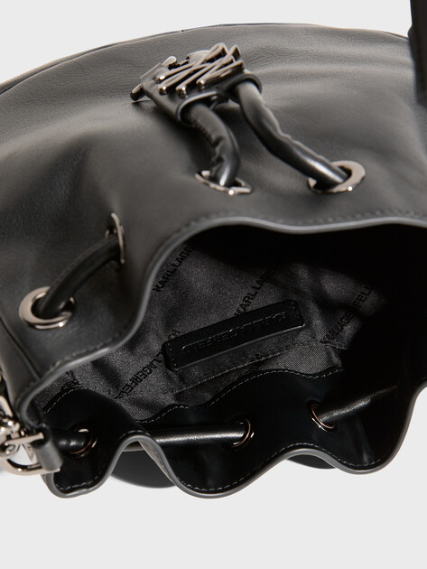 Женская сумка  KARL LAGERFELD k/autograph sm bucket cb, Артикул B3W30052, черный | 5052309. Ракурс 4
