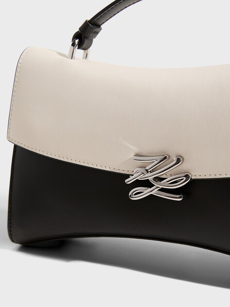 Женская сумка  KARL LAGERFELD k/autograph twist tph cb b/w, Артикул B3W30317, черно-белый | 5052840. Ракурс 2