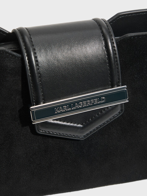 Женская сумка  KARL LAGERFELD k/nova tph zip cb suede, Артикул B3W30071, черный | 5053639. Ракурс 2