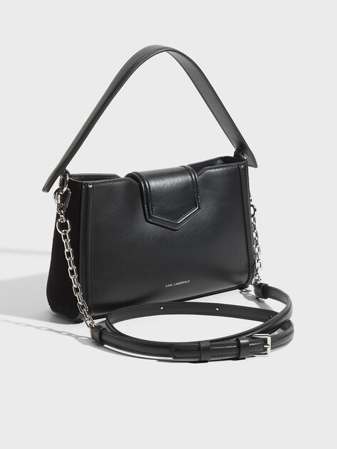 Женская сумка  KARL LAGERFELD k/nova tph zip cb suede, Артикул B3W30071, черный | 5053639. Ракурс 3