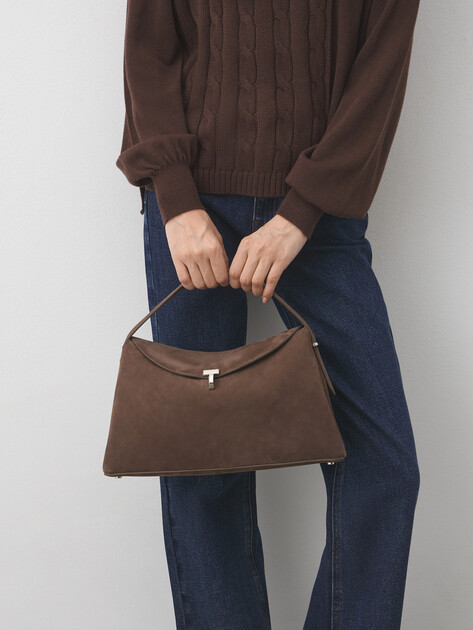 Женская сумка  MAISON DAVID, Артикул BARBARA, пыльно-коричневый | 5053745. Ракурс 5