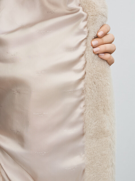 Женская шуба MAISON DAVID, Артикул SIBYLLE_STR, серовато-бежевый | 5056445. Ракурс 6 Женская шуба MAISON DAVID, Артикул SIBYLLE_STR, серовато-бежевый | 5056445. Ракурс 6