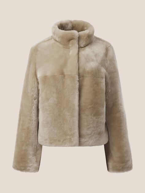 Женская шуба  MAISON DAVID, Артикул CATARINA_STR, серовато-бежевый | 5056458. Ракурс 7