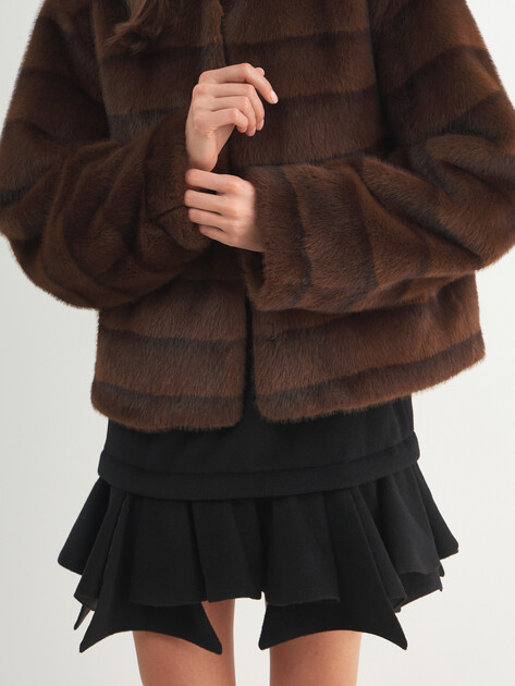 Женская шуба  LUMIQUE, Артикул LUM W25-030, шоколадный | 5057095. Ракурс 3