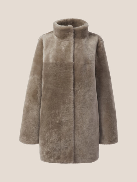 Женская шуба  MAISON DAVID, Артикул FEFE_STR, пыльно-бежевый | 5058843. Ракурс 7