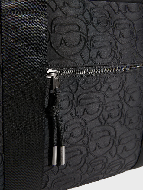 Мужская дорожная сумка KARL LAGERFELD ikon graphic weekender, Артикул B3M30252, черный | 5059166. Ракурс 2