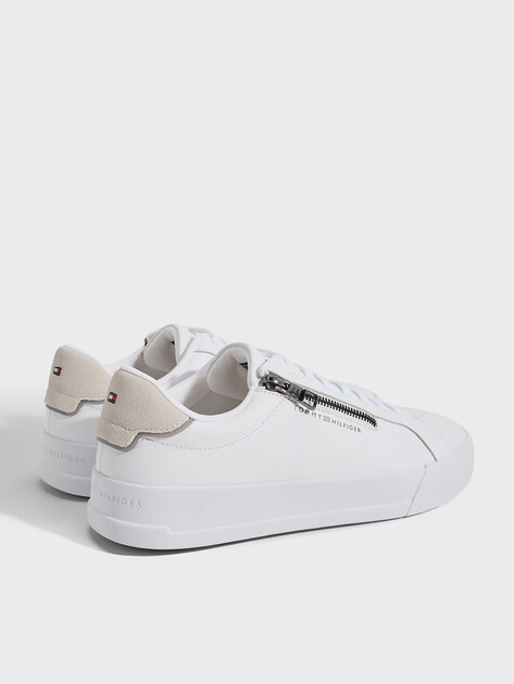 Мужские кеды TOMMY HILFIGER TH COURT ZIP, Артикул FM0FM05730, белый | 5063692. Ракурс 5