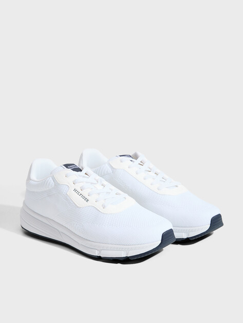 Мужские кроссовки TOMMY HILFIGER Lightweight Knit Trainers, Артикул FM0FM05423, белый | 5063701. Ракурс 2