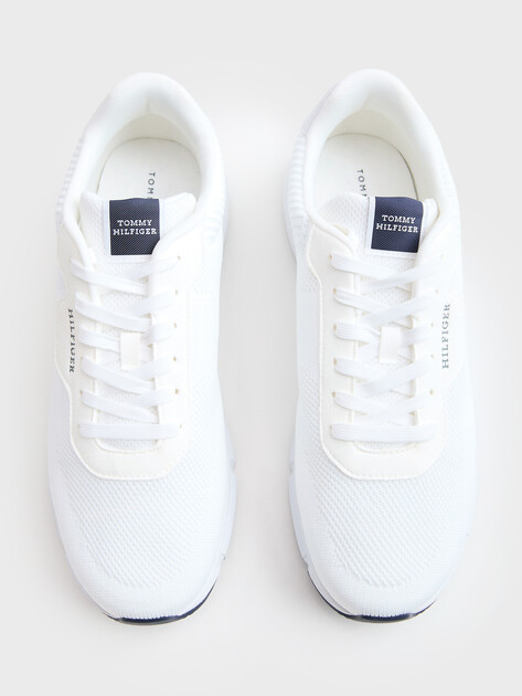 Мужские кроссовки TOMMY HILFIGER Lightweight Knit Trainers, Артикул FM0FM05423, белый | 5063701. Ракурс 4