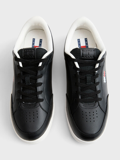 Мужские кеды TOMMY JEANS TJM CUPSOLE LONG SNEAKER, Артикул EM0EM01707, черный | 5063902. Ракурс 4