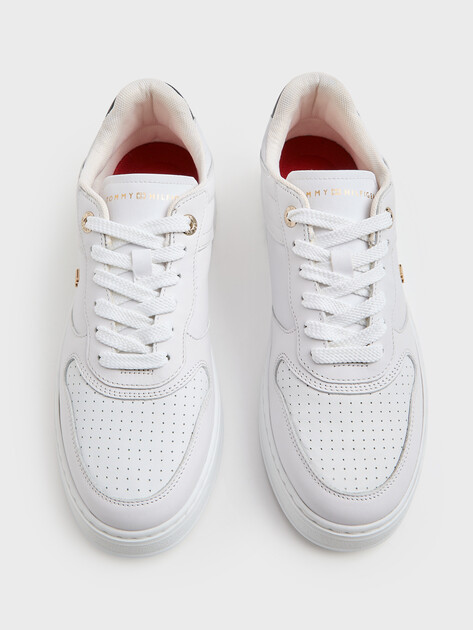 Женские кеды TOMMY HILFIGER TH SPORTY CUPSOLE TRAINERS, Артикул FW0FW09025, белый | 5063936. Ракурс 4