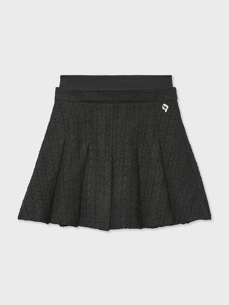 Юбка мини KARL LAGERFELD ikon boucle skirt, Артикул B3W12021, черный | 5064344. Ракурс 6
