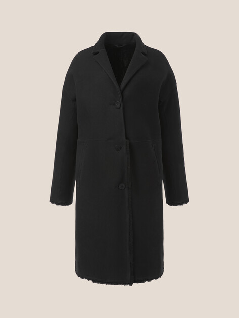 Женская дубленка  MAISON DAVID, Артикул BIBI_DF, черный | 5064559. Ракурс 7