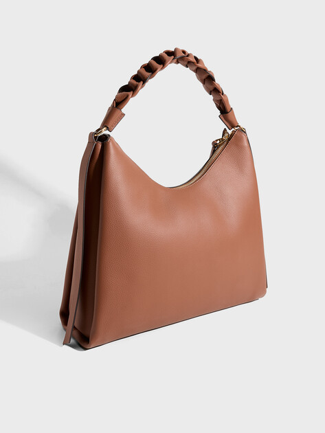 Женская сумка  COCCINELLE HANDBAG DOUBLE GRAINY LEATHER, Артикул E1 M50 13 02 01, коричневый | 5065069. Ракурс 3