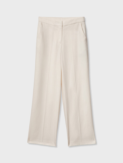 Женские широкие брюки  MAISON DAVID, Артикул ML-TX7005-1, белый | 5065549. Ракурс 6