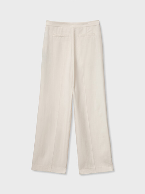 Женские широкие брюки  MAISON DAVID, Артикул ML-TX7005-1, белый | 5065549. Ракурс 7