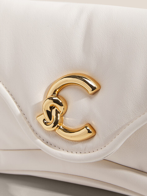 Женская сумка  COCCINELLE HANDBAG PUFFY SMOOTH LEA/SMOOT, Артикул E1 SUE 12 02 01, молочно-белый | 5065614. Ракурс 2