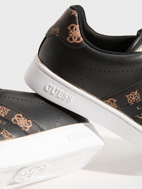 Женские кеды GUESS BARLIE, Артикул FLTBRLELE12, черный | 5067630. Ракурс 3