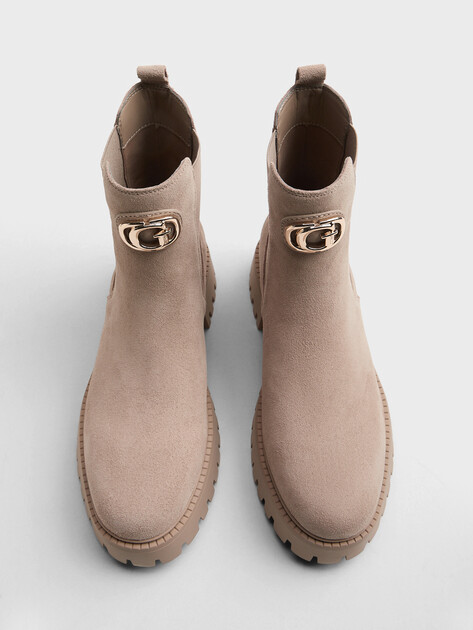Женские челси GUESS FIDA2, Артикул FLTF2DSUE10, серо-бежевый | 5067801. Ракурс 4