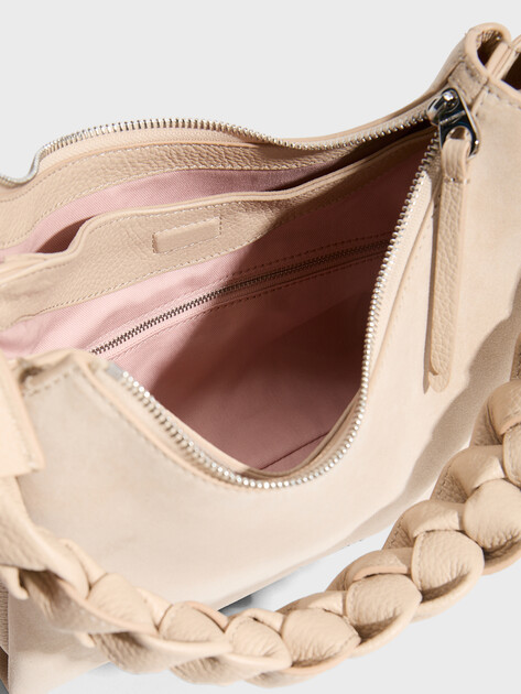 Женская сумка  COCCINELLE HANDBAG SUEDE LEATHER/GRAINED, Артикул E1 P6P 13 03 01, светло-бежевый | 5074024. Ракурс 4