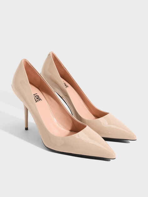 Женские туфли LOVE MOSCHINO GOLDEN SPOILER, Артикул JA10459G, пыльно-бежевый | 5079291. Ракурс 2