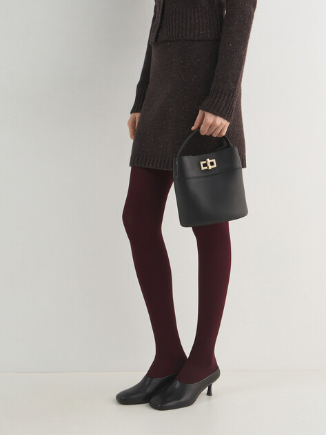 Женская сумка  FURLA, Артикул FURLA AMELIA MINI BUCKET BAG, черный | 5079947. Ракурс 5