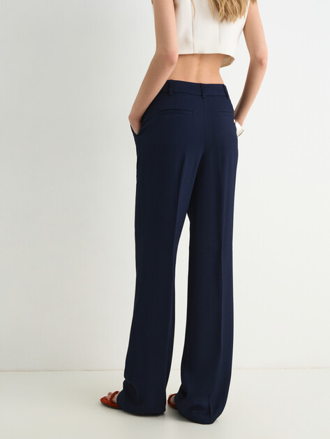 Женские широкие брюки  MARCIANO BY GUESS ABBY STRAIGHT PANT, Артикул 6RGB067433A, темно-синий | 5087689. Ракурс 4