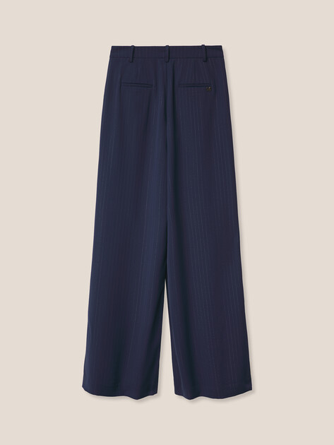 Женские широкие брюки  MARCIANO BY GUESS NICLA STRAIGHT PANTS, Артикул 6RGB107438A, темно-синий | 5087704. Ракурс 7