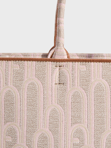 Женский тоут FURLA, Артикул FURLA OPPORTUNITY L TOTE, серо-бежевый | 5089226. Ракурс 2