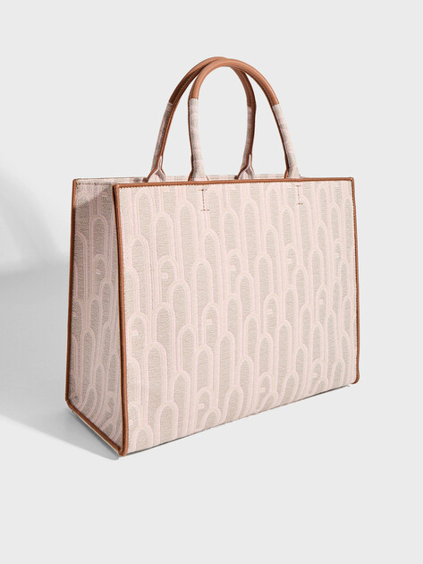 Женский тоут FURLA, Артикул FURLA OPPORTUNITY L TOTE, серо-бежевый | 5089226. Ракурс 3