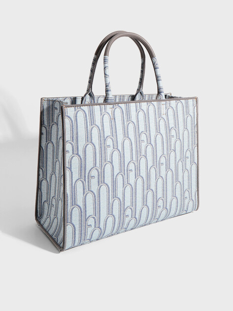 Женский тоут FURLA, Артикул FURLA OPPORTUNITY L TOTE, светло-голубой | 5089252. Ракурс 3