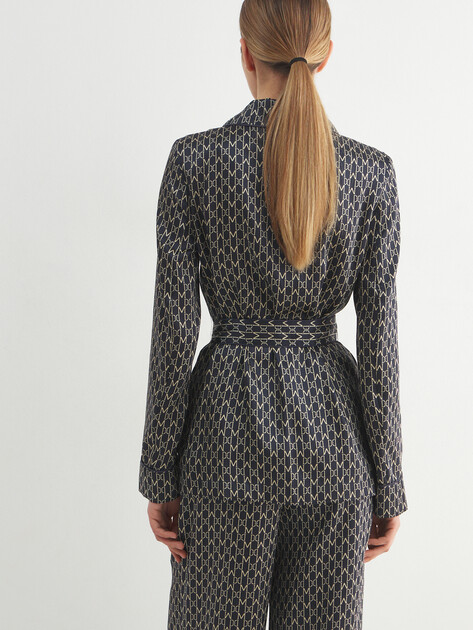 Женский пиджак MARCIANO BY GUESS ELIDA BELTED BLAZER, Артикул 6RGN087435A, черный | 5089671. Ракурс 4