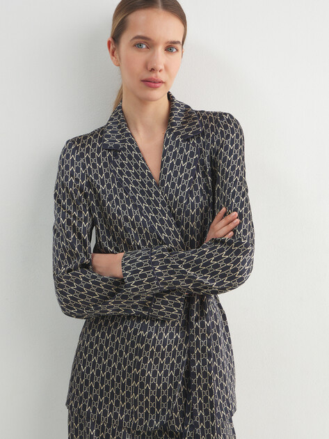Женский пиджак MARCIANO BY GUESS ELIDA BELTED BLAZER, Артикул 6RGN087435A, черный | 5089671. Ракурс 5