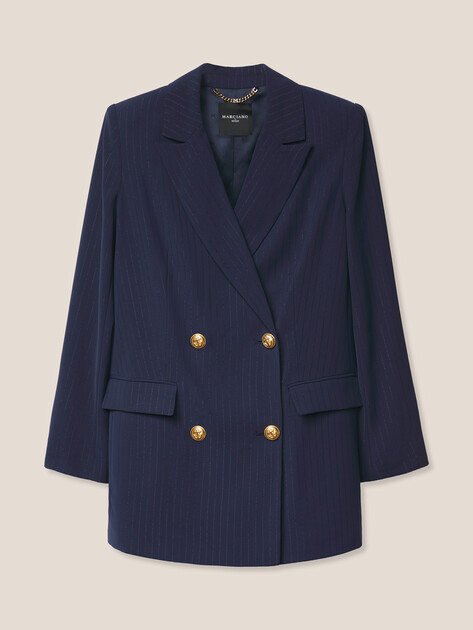 Женский пиджак MARCIANO BY GUESS NICLA DOUBLE BREASTED BLAZER, Артикул 6RGN107438A, темно-синий | 5089678. Ракурс 6 Женский пиджак MARCIANO BY GUESS NICLA DOUBLE BREASTED BLAZER, Артикул 6RGN107438A, темно-синий | 5089678. Ракурс 6