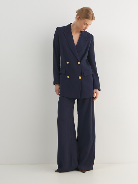 Женский пиджак MARCIANO BY GUESS NICLA DOUBLE BREASTED BLAZER, Артикул 6RGN107438A, темно-синий | 5089678. Ракурс 2 Женский пиджак MARCIANO BY GUESS NICLA DOUBLE BREASTED BLAZER, Артикул 6RGN107438A, темно-синий | 5089678. Ракурс 2