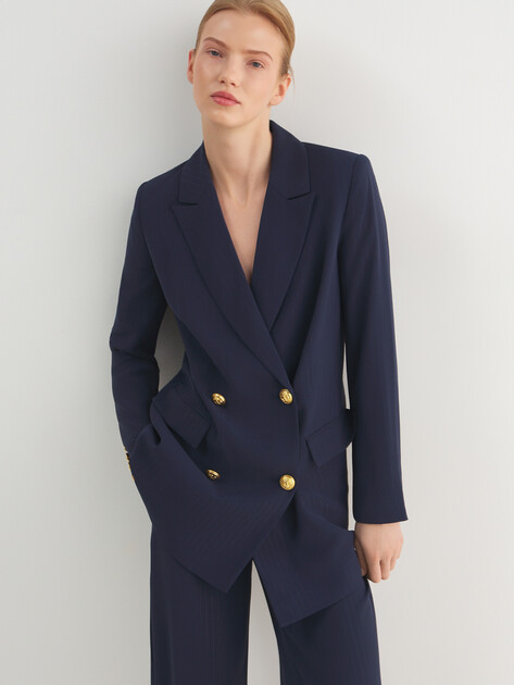 Женский пиджак MARCIANO BY GUESS NICLA DOUBLE BREASTED BLAZER, Артикул 6RGN107438A, темно-синий | 5089678. Ракурс 5 Женский пиджак MARCIANO BY GUESS NICLA DOUBLE BREASTED BLAZER, Артикул 6RGN107438A, темно-синий | 5089678. Ракурс 5