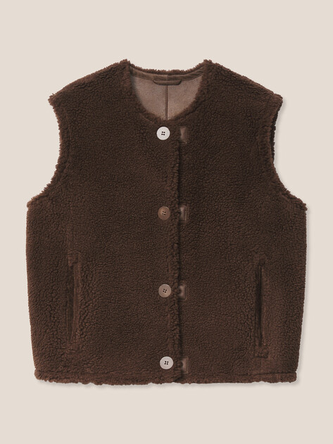 Женский жилет MAISON DAVID, Артикул MARION_SDF_WL, коричневый | 5089899. Ракурс 8
