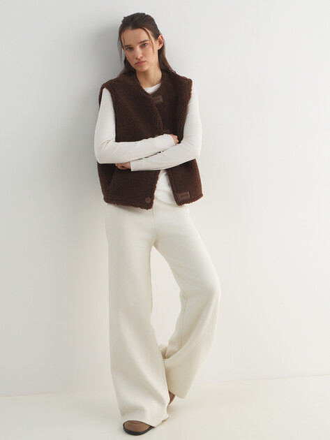 Женский жилет MAISON DAVID, Артикул MARION_SDF_WL, коричневый | 5089899. Ракурс 5