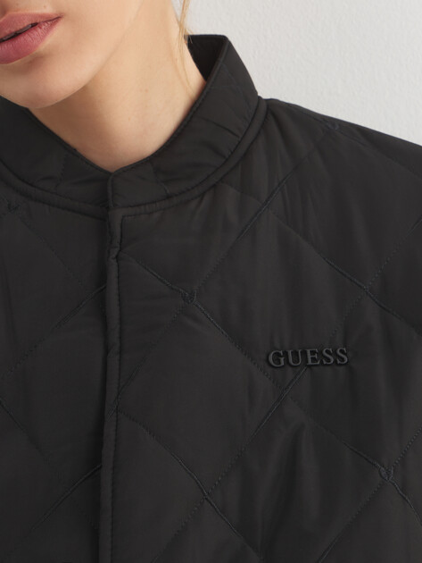 Женская куртка GUESS CECILIA PUFFER QUILTED JACKET, Артикул V6RL03WL132, черный | 5090139. Ракурс 3