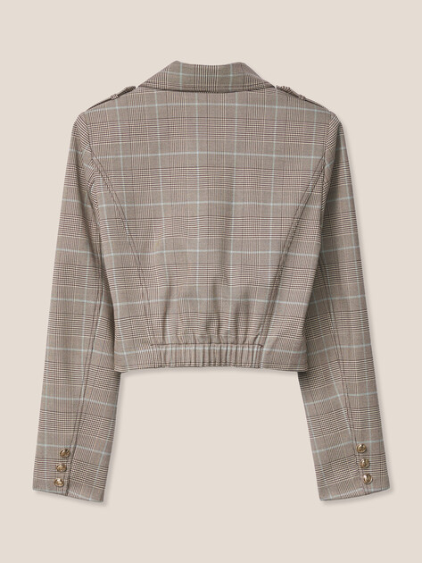 Женский жакет GUESS GERALDINE JACKET, Артикул W6RL55WL442, серо-бежевый | 5090625. Ракурс 7