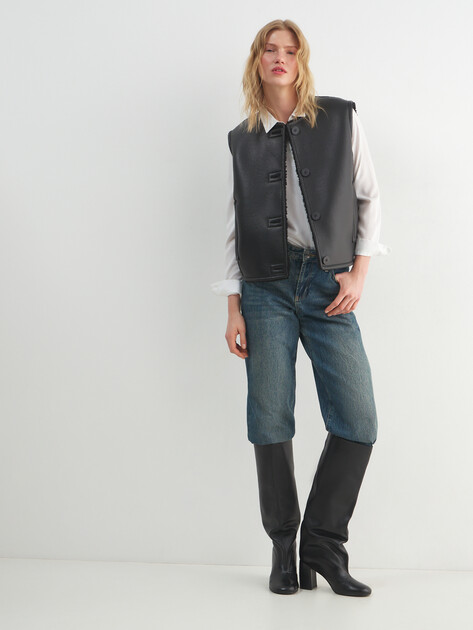 Женский жилет MAISON DAVID, Артикул MARION_SDF_WL, черный | 5093168. Ракурс 2