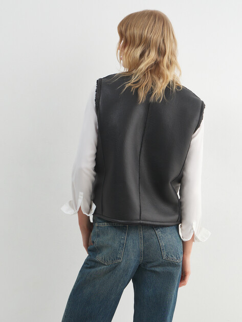 Женский жилет MAISON DAVID, Артикул MARION_SDF_WL, черный | 5093168. Ракурс 4