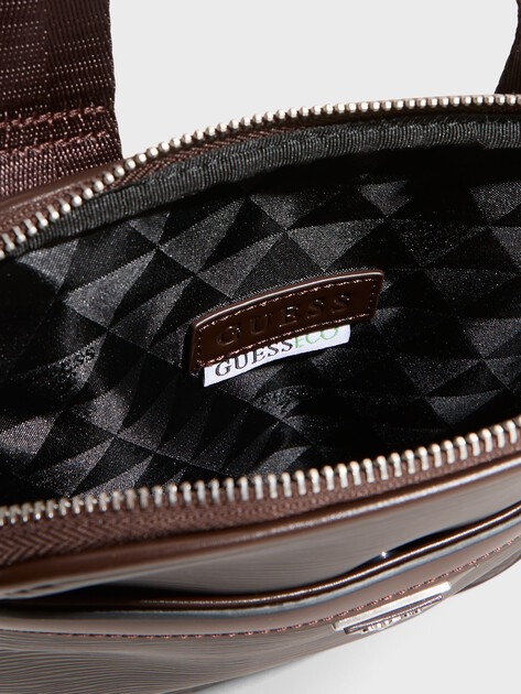 Мужская сумка  GUESS MILANO CROSSBODY FLAT, Артикул HMMIPWP6223, темно-коричневый | 5094204. Ракурс 4