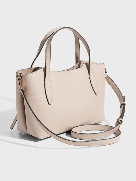 Женский тоут GUESS MELODY 2 IN 1 SATCHEL, Артикул HWBG9735060, серо-бежевый | 5094229. Ракурс 3