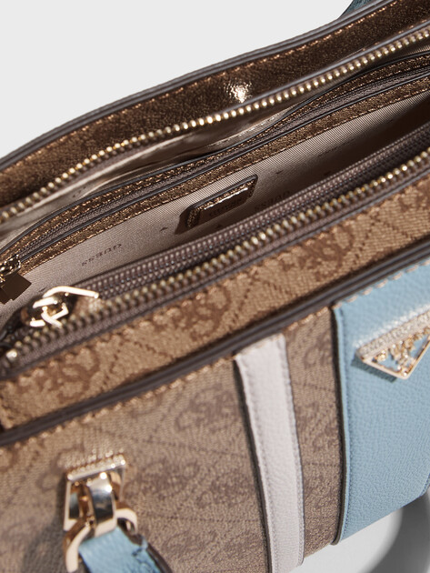 Женский тоут GUESS NOELLE II LUXURY SATCHEL, Артикул HWBS9672070, бежевый | 5094284. Ракурс 4