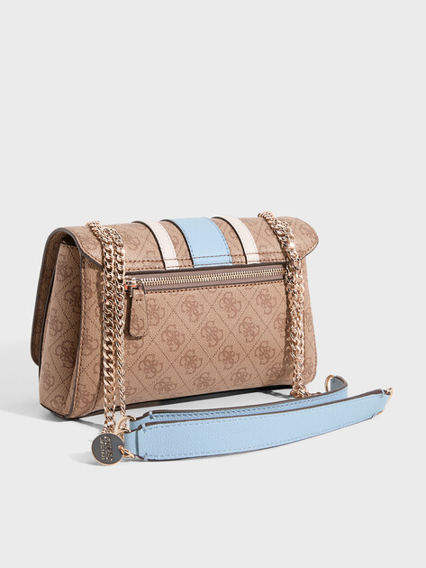 Женская сумка  GUESS NOELLE II CNVRTBLE XBODY FLAP, Артикул HWBS9672210, темно-бежевый | 5094287. Ракурс 3