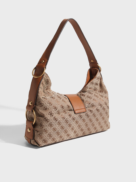 Женская сумка  GUESS CAMDEN SHOULDER BAG, Артикул HWJJ9308180, бежевый | 5094331. Ракурс 3